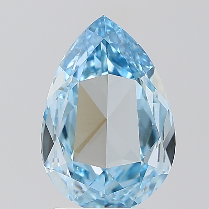 1.01 ct Rose Cut Fancy Vivid Blue Lab-Grown Diamond