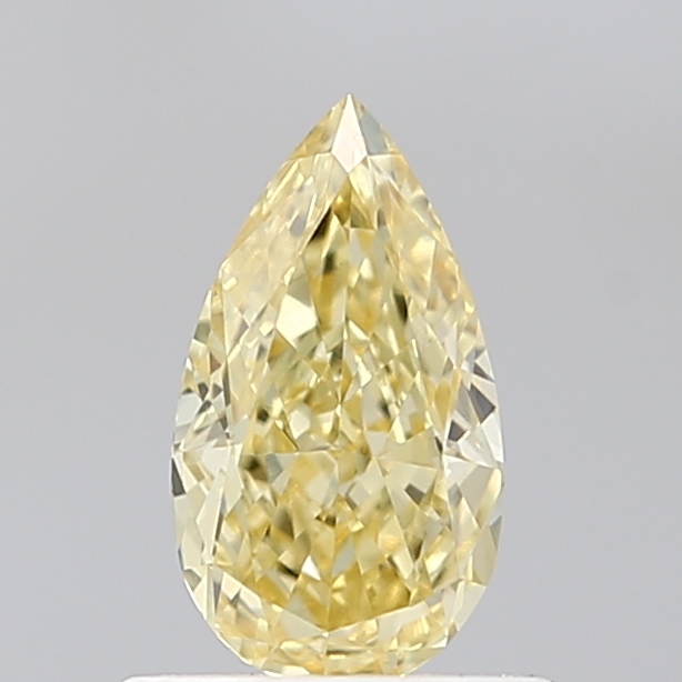 0.72 ct Pear Fancy Vivid Yellow Lab-Grown Diamond