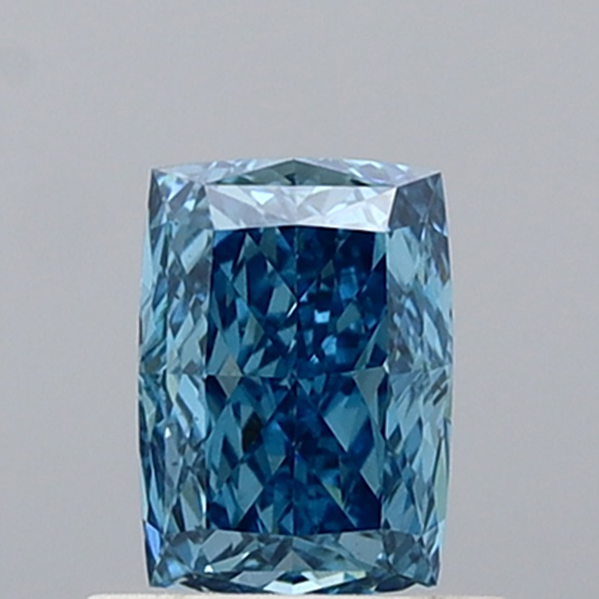 0.80 ct Cushion Fancy Vivid Blue Lab-Grown Diamond