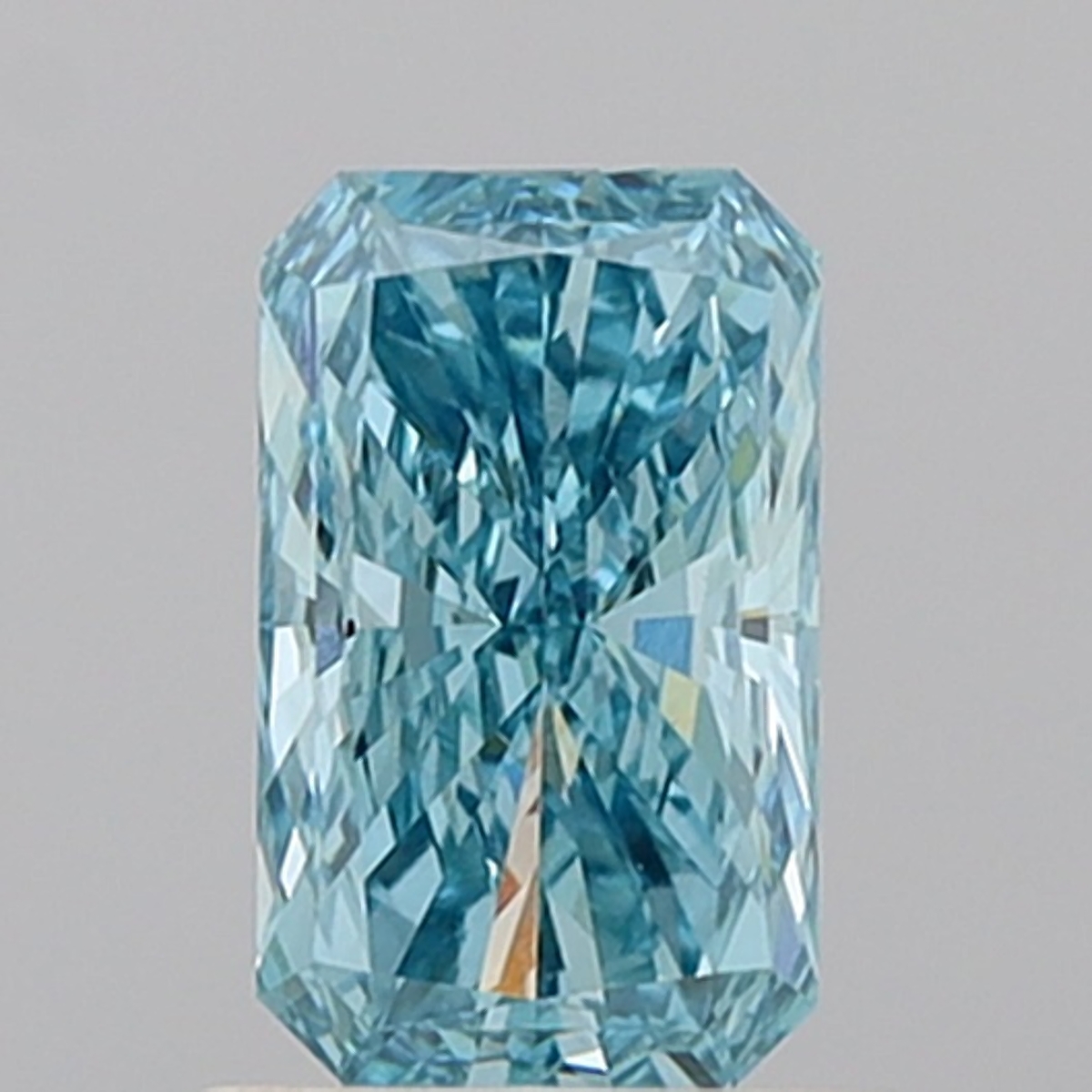 0.83 ct Radiant Fancy Vivid Blue Lab-Grown Diamond